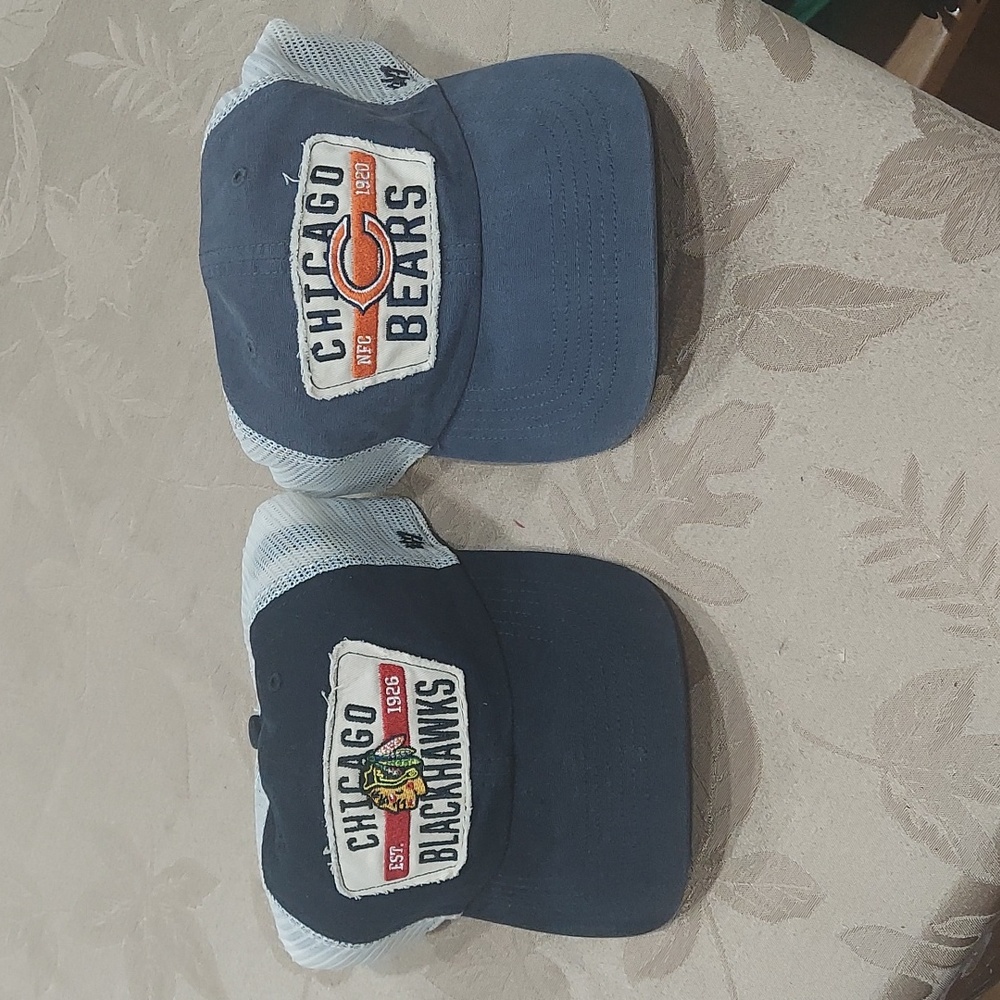 Chicago Bears & Blackhawks '47 Hats